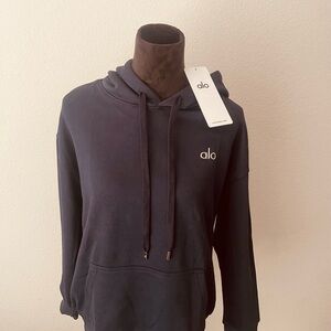 ALO Yoga Navy Blue Hoodie Sweater